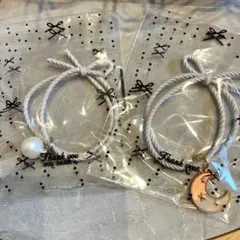 【ゴム交換可能】チャーム付きヘアゴム