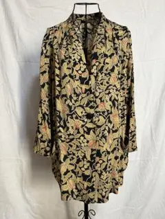 花柄オープンフロントジャケット