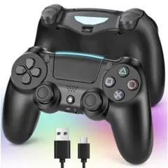 PS4コントローラー ワイヤレス Bluetooth Turbo連射機能 6軸