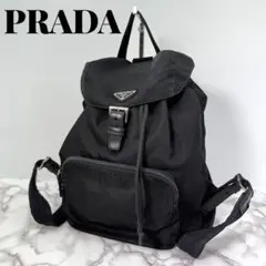 《大人気》PRADA プラダ リュック テスートナイロン 三角ロゴ 黒 白タグ