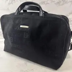 Elegance エレガンス 総ロゴ ナイロン 2wayショルダーバッグ 黒のサムネイル