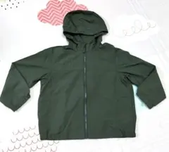 キッズ　カーキ　ウィンドブレーカー　120