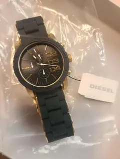 M*I様 H*i様 DIESEL 腕時計 ブラック ゴールド　ジャンクのサムネイル