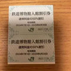 鉄道博物館入館割引券 2枚セット