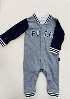 【POLO Baby】裾リブロンパース