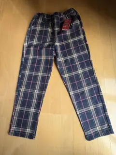 ネイビー チェック柄 パンツ Lサイズ