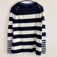 NAUTICA ノーティカ ボーダー カットソー Lサイズ 肩ボタンのサムネイル