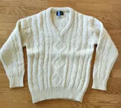 ■ATRANTA TOP Mサイズアイボリー ケーブルニット