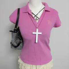 ラルフローレン ポロシャツ ビッグポニー 　y2k 平成　ギャル　ピチ