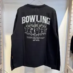 M新品クリフメイヤーボーリングバックプリントロンT長袖Tシャツ綿100％男女兼用