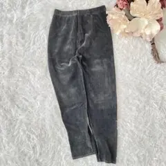 イージー　コーデュロイレギンスパンツ　グレー系