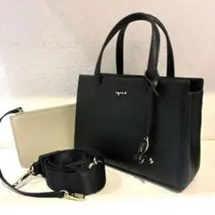 【美品】agnes b. sophie 2wayミニトートバッグ 黒