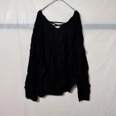 美品✨️ NO BOUNDARIES ブラック ニット L/G 長袖