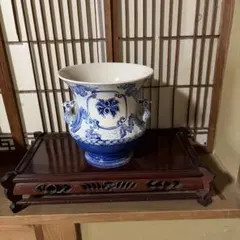 盆栽鉢 染付 鳳凰文 陶器 ミニ鉢 盆栽鉢 染付 鳳凰文 陶器 ミニ鉢 - メルカリ
