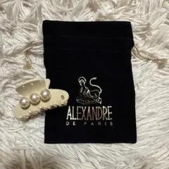 ALEXANDRE DE PARIS パール付Sヘアクリップ