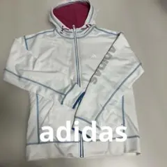 adidas アディダス ジップアップパーカー ホワイト