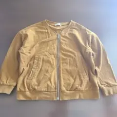 branshes ジップアップ　ジャケット 120cm ブラウン　アウター　薄手