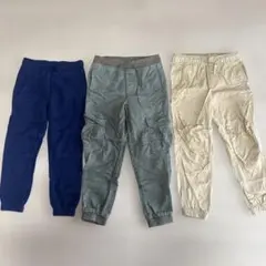 h&m キッズ ロングパンツ 3点セット　116のサムネイル