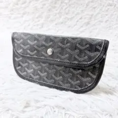 美品 GOYARD ゴヤール サンルイ 付属 ポーチ ブラック グレー - メルカリ