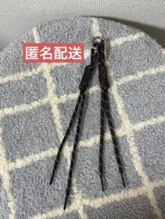 【匿名配送】パラコード　チャーム ストラップ　カラナビ付き　黒、茶セット