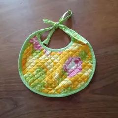 【未使用】Soma コットン100% 花柄キルティングスタイ インド綿