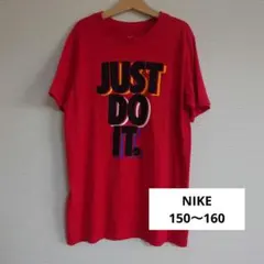 NIKE JUST DO IT. 赤 Tシャツ　L(150〜160)
