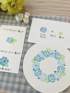 ＊お花シリーズ＊紫陽花セット＊消しゴムはんこ＊