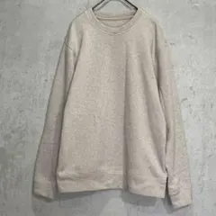 UNIQLO(M)セーター/ベージュ/クルーネック/メンズ/長袖/シンプル