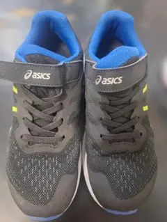 ASICS キッズ スニーカー ブラック/ブルー/イエロー