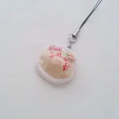 粘土キーホルダー ハンドメイド ピンク 平成女児 オムライス 韓国