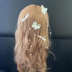 hb5 髪飾り 卒業式 成人式 結婚式 入学式 発表会 蝶 ちょうちょ　リボン