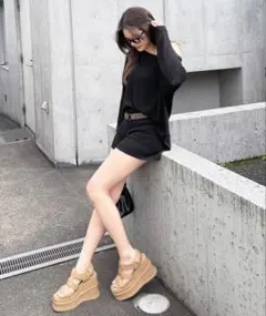 SPIRALGIRL ベルトデザイン厚底サンダルのサムネイル