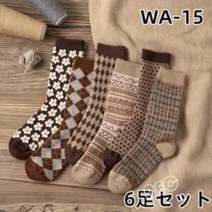 WA15 ソックススクール 冬用 新品タグ付き ロング 婦人靴下[ZnJ1