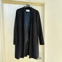 【M-PREMIER 】　ノーカラー　ロングジャケット