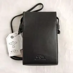 MahL マール　シフト　カウレザーミニショルダー　ブラック　ユニセックス　本革