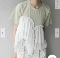 【新品・未使用】アシメフリルドッキングTEE kbfのサムネイル