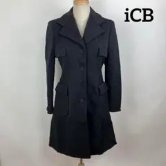 iCB ロングコート ブラック アイシービー 黒色