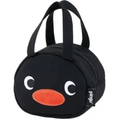 【新品】 ピングー ダイカット 黒 ランチ バッグ スウェット素材 スケーター