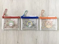ちいかわ　ボールチェーン付き　ミニクリアポーチ　全3種セット