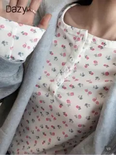 【SHEIN】Dazy 花柄長袖トップス