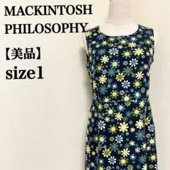 【美品】MACKINTOSH PHILOSOPHYノースリーブワンピース 花柄