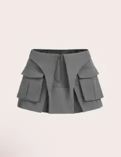 Shein グレー　ミニスカート