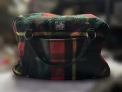 ジョンソンウーレンミルズ　チェック柄　トートバッグ　ボストンバッグ