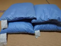 ダウン　フェザー　ポリエステル製クッション 40x40cm　4つセット