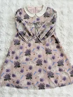 新品★ ルルゲッタ˚✧₊ ワンピース　スミレ　アンティークレターのサムネイル