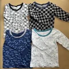 長袖肌着セット 100cm 恐竜プリント