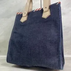 Burberry Blue Label デニム トートバッグ ブルーのサムネイル
