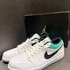 Nike Air Jordan 1 Low ホワイト/ブラック/グリーン