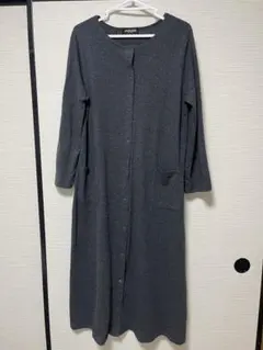 ANGELIBE マタニティ・授乳パジャマ ワンピース 長袖 M