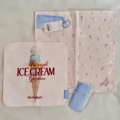 ジェラートピケ 新品未使用 タオル+バンダナセット アイスクリーム